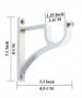 Curtain Bracket – Chrome Finish (Pack of 2) - Image 2