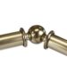 Antique Brass Bay Window Curtain Rod - Image 3