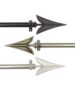 Antique Brass Curtain Rod with Decorative Arrow Finials - Image 2