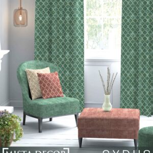 Geometric Design Curtain Fabric