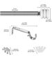 Crystal Steel Curtain Rod Brushed Steel 84-120 Inch - Image 3