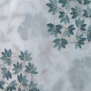 Embroidered Sheer Curtain Fabric