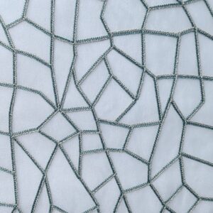 Geometric Embroidery Curtain Fabric