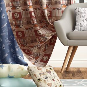 Football Print Curtain Fabric
