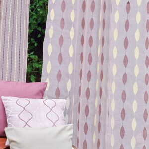 Oval Patta Sheer Curtain Fabric
