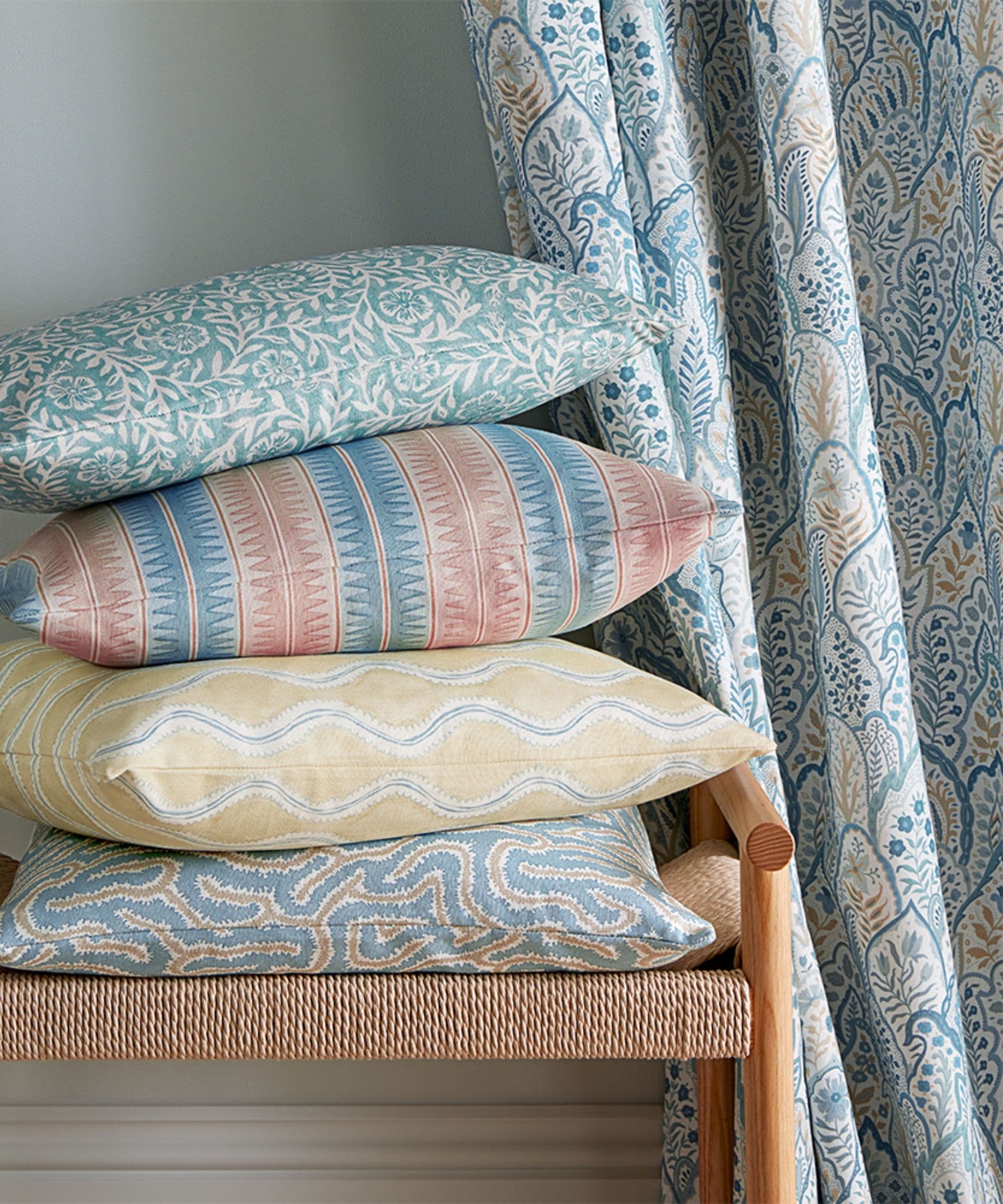 Pure Fine Fabric By Asian Paints Darwin BLOOMSBURY CREATIVE 1 - Kindom Of Curtains