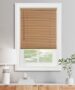 Cordless Vinyl Mini Wooden Blinds for Windows