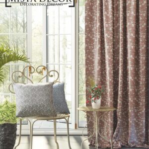 Leaf Design Curtain Fabric
