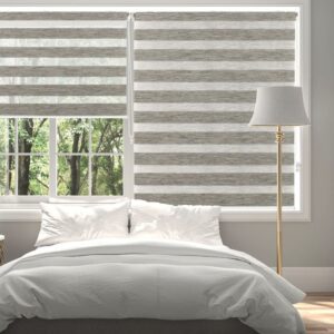 Brown Zebra Window Blind