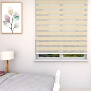 Zebra Window Blind in Basic Ivory