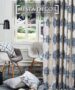 Geometric Curtain Fabric Design